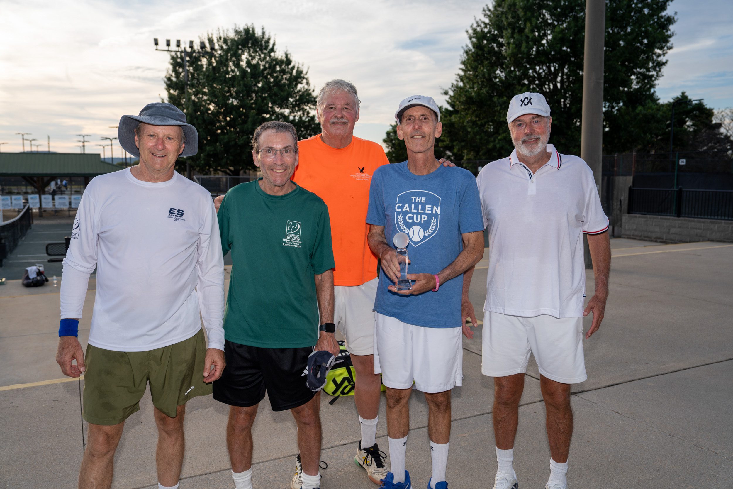 CallenCup26 M65 Champions- Georgia - Steve Brandt, Tom Hebrank, Captain Chris Bussert, John Valastro, Colin Smith